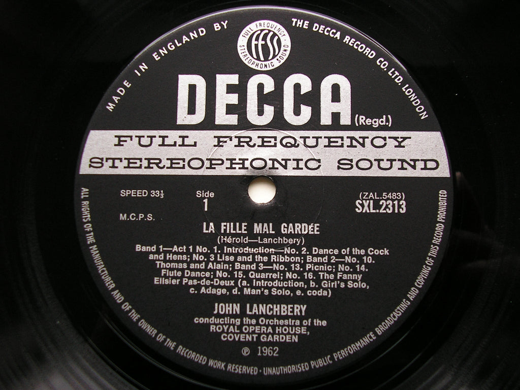 SXL 2313  HEROLD: LA FILLE MAL GARDEE      LANCHBERY / OROHCG      ED3
