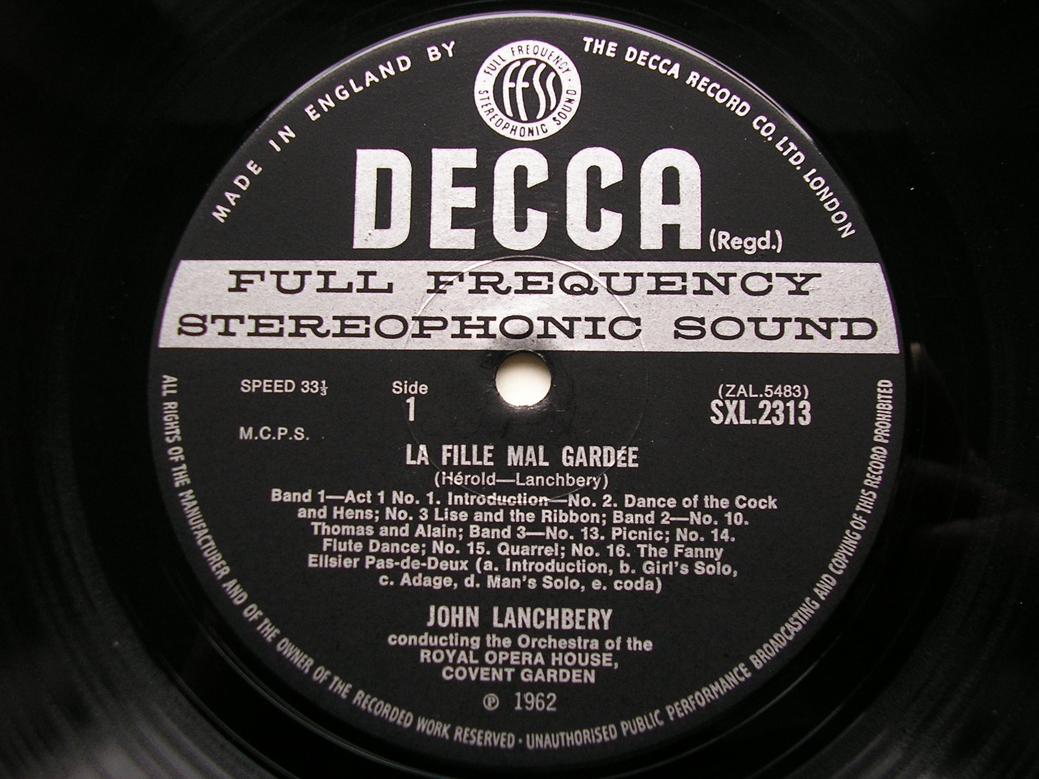 SXL 2313  HEROLD: LA FILLE MAL GARDEE      LANCHBERY / OROHCG      ED3