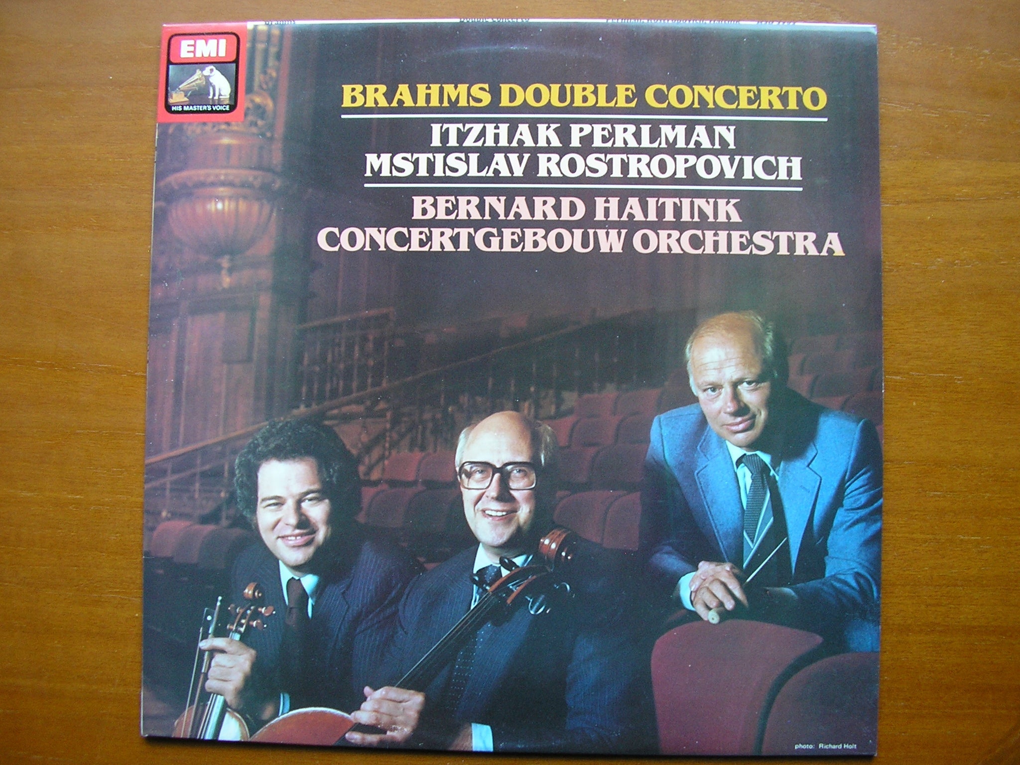 BRAHMS: DOUBLE CONCERTO     ROSTROPOVICH / PERLMAN / CONCERTGEBOUW / HAITINK     ASD 3905