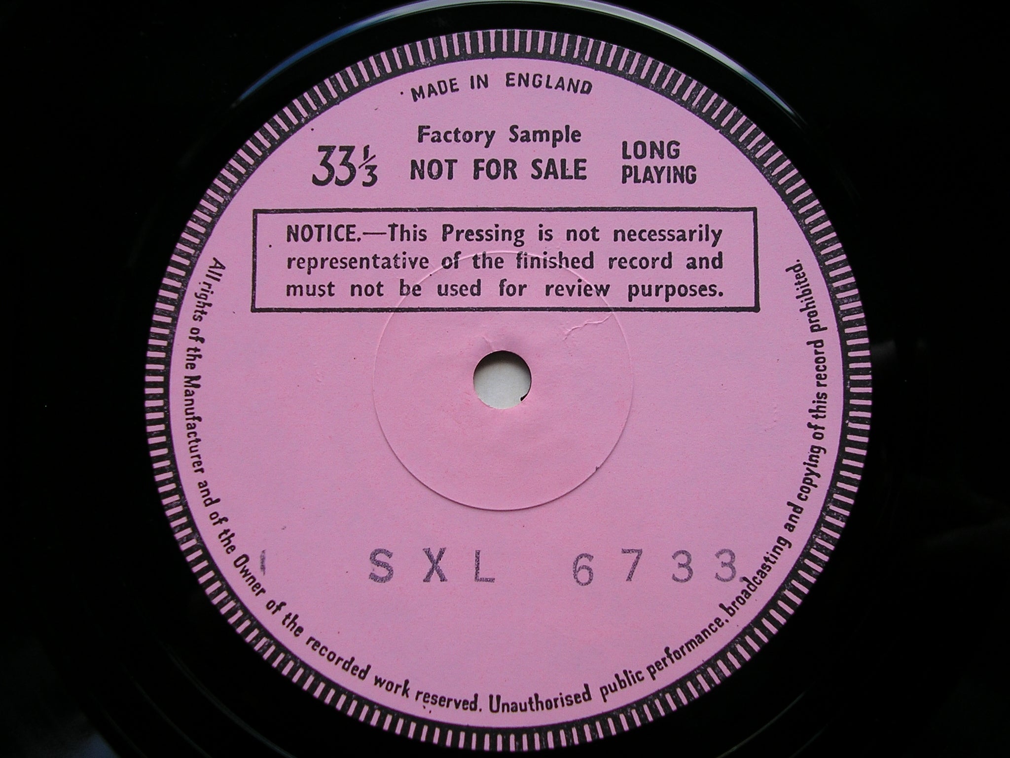 SXL 6733 CHOPIN: 24 PRELUDES Op. 28 / BERCEUSE Op. 57 ALICIA DE LARROCHA test pressing