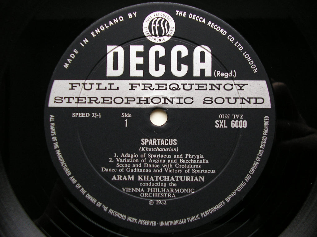 SXL 6000  KHACHATURIAN: SPARTACUS / GAYANEH      KHACHATURIAN / VIENNA PHILHARMONIC     ED2