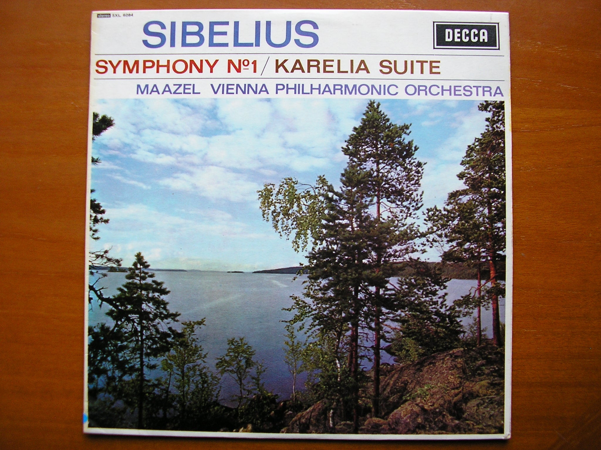 SXL 6084  SIBELIUS: SYMPHONY No. 1 / KARELIA SUITE      MAAZEL / VIENNA PHILHARMONIC     ED1