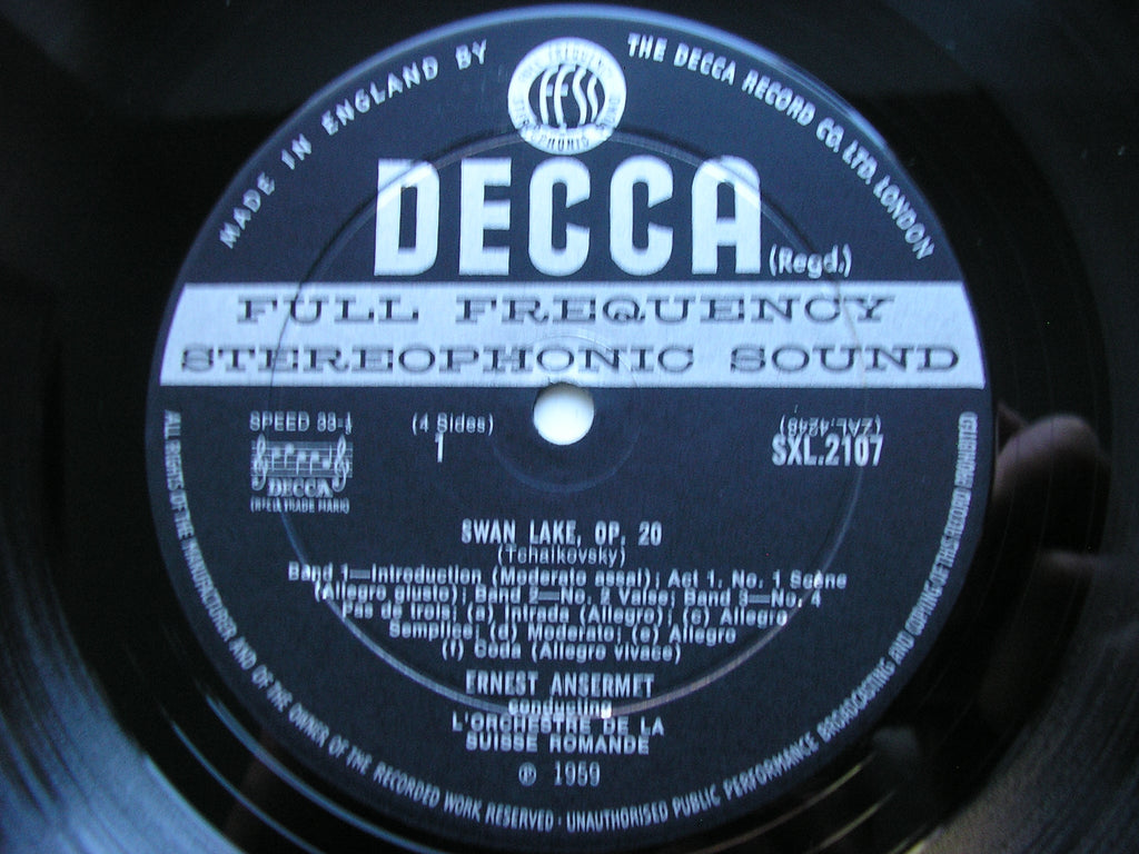 SXL 2107-8 TCHAIKOVSKY: SWAN LAKE ANSERMET / SUISSE ROMANDE