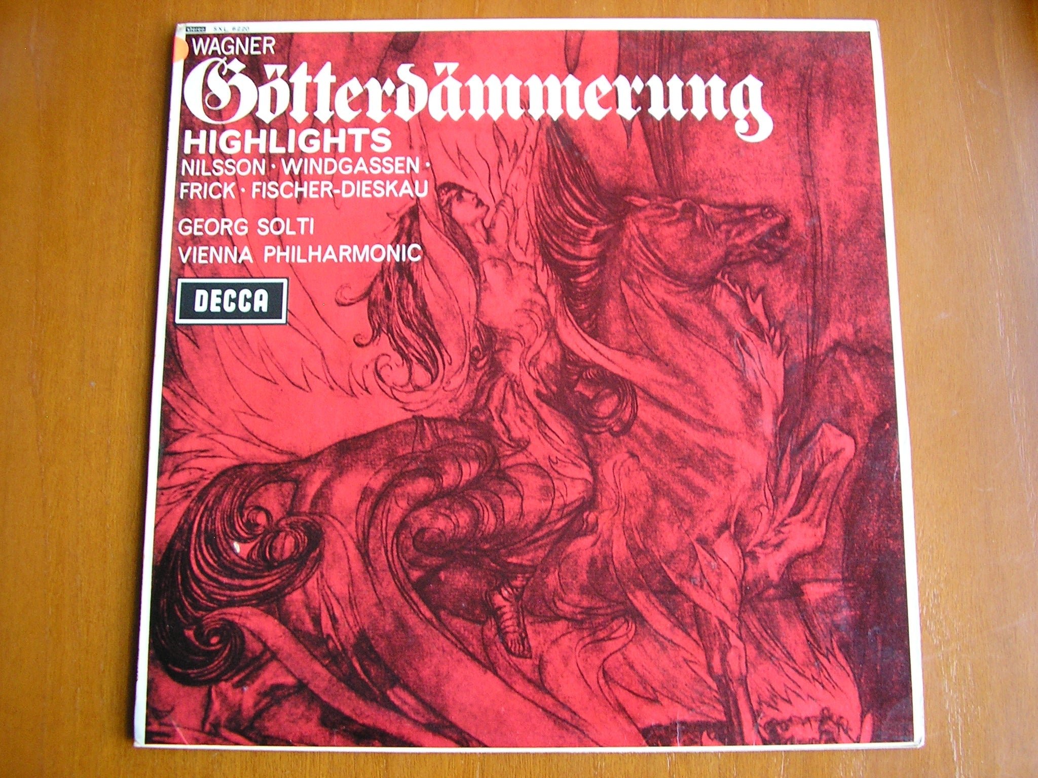 SXL 6220 WAGNER: THE TWILIGHT OF THE GODS excerpts SOLOISTS / VIENNA PHILHARMONIC / SOLTI test pressing