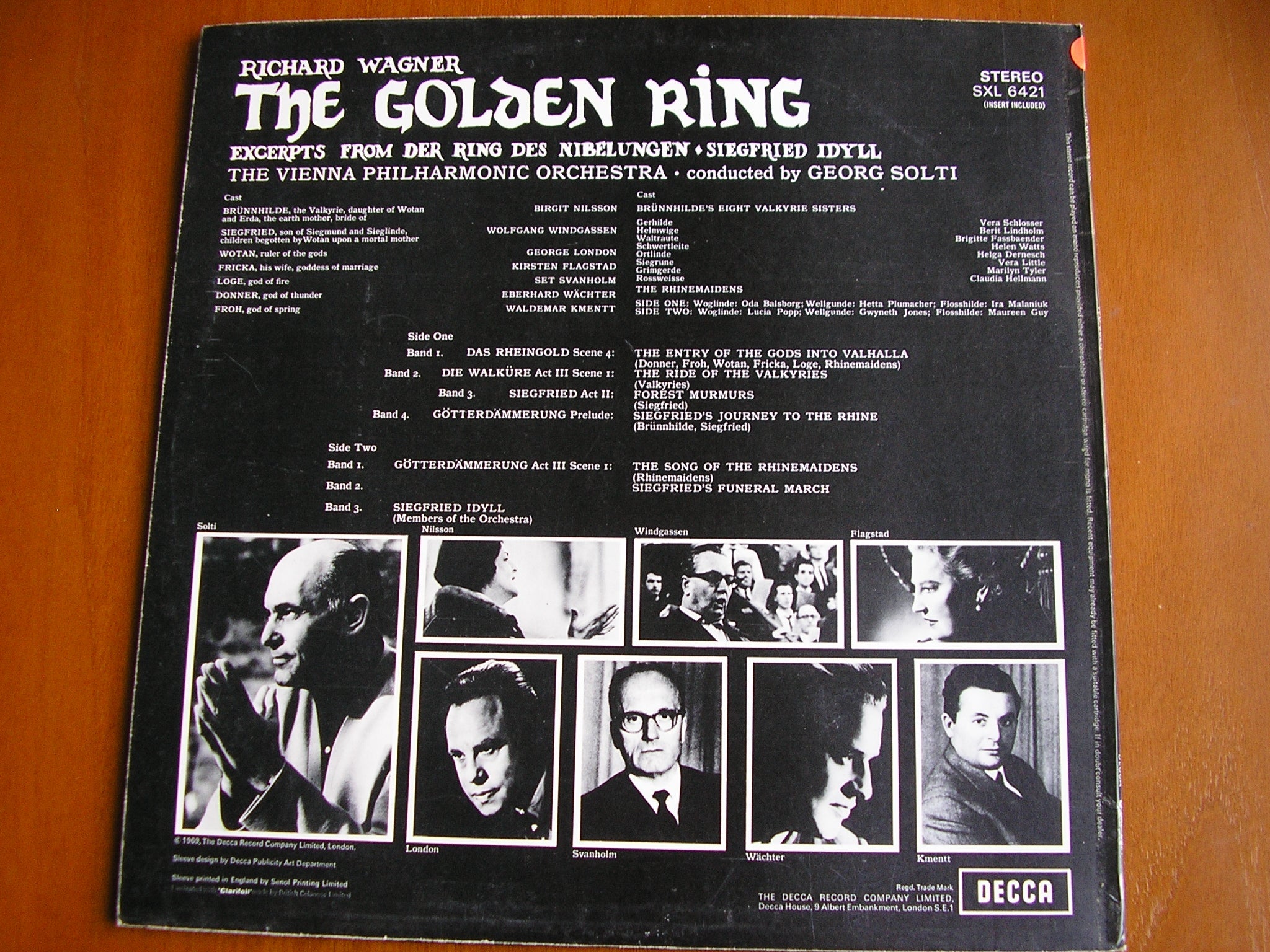 SXL 6421 WAGNER: THE GOLDEN RING SOLOISTS / VIENNA PHILHARMONIC / SOLTI test pressing