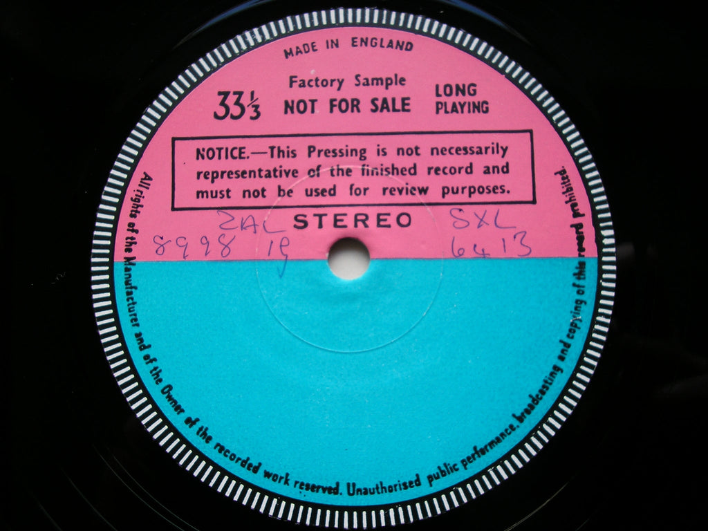 SXL 6413 BRITTEN: A CHARM OF LULLABIES / FOLK SONGS BERNADETTE GREEVY / PAUL HAMBURGER test pressing