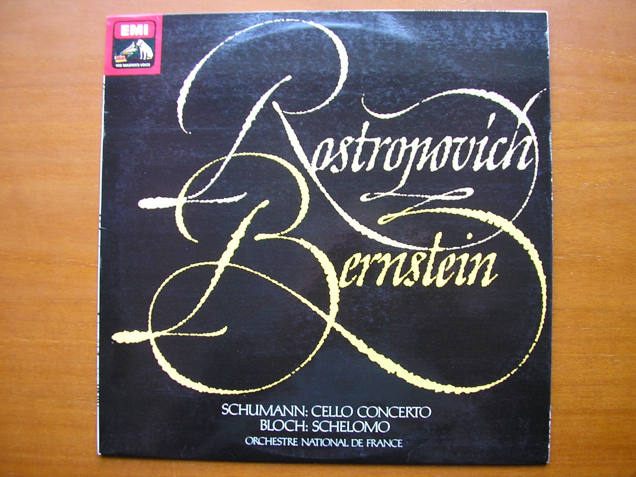 SCHUMANN: CELLO CONCERTO / BLOCH: SCHELOMO     ROSTROPOVICH / FRENCH NATIONAL ORCHESTRA / BERNSTEIN    ASD 3334