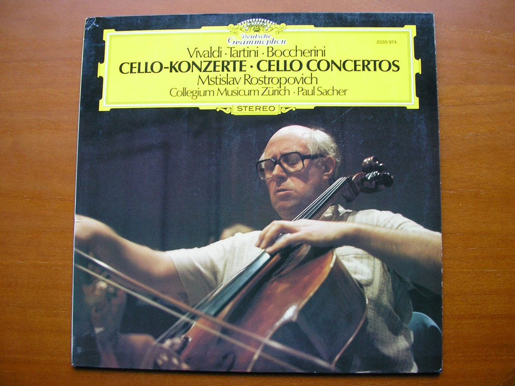 VIVALDI / TARTINI / BOCCHERINI: CELLO CONCERTOS      ROSTROPOVICH / COLLEGIUM MUSICUM / SACHER      2530 974