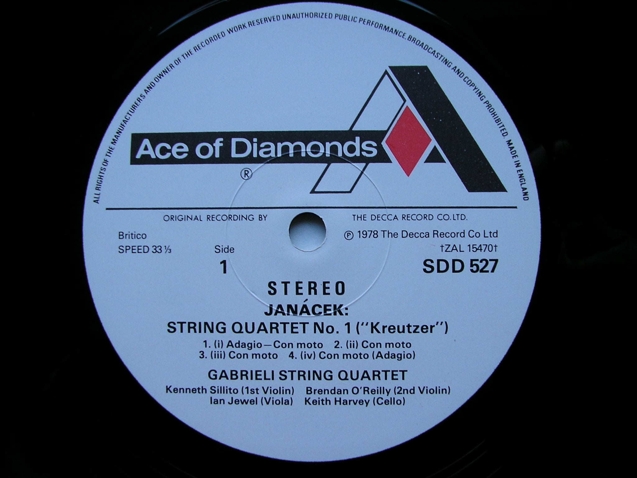 JANACEK: STRING QUARTETS Nos. 1 & 2      GABRIELI QUARTET     SDD 527