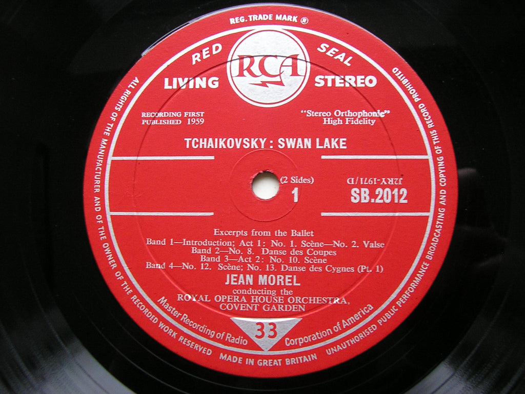 TCHAIKOVSKY: SWAN LAKE Excerpts     MOREL / ORCHESTRA OF THE ROYAL OPERA HOUSE   SB 2012