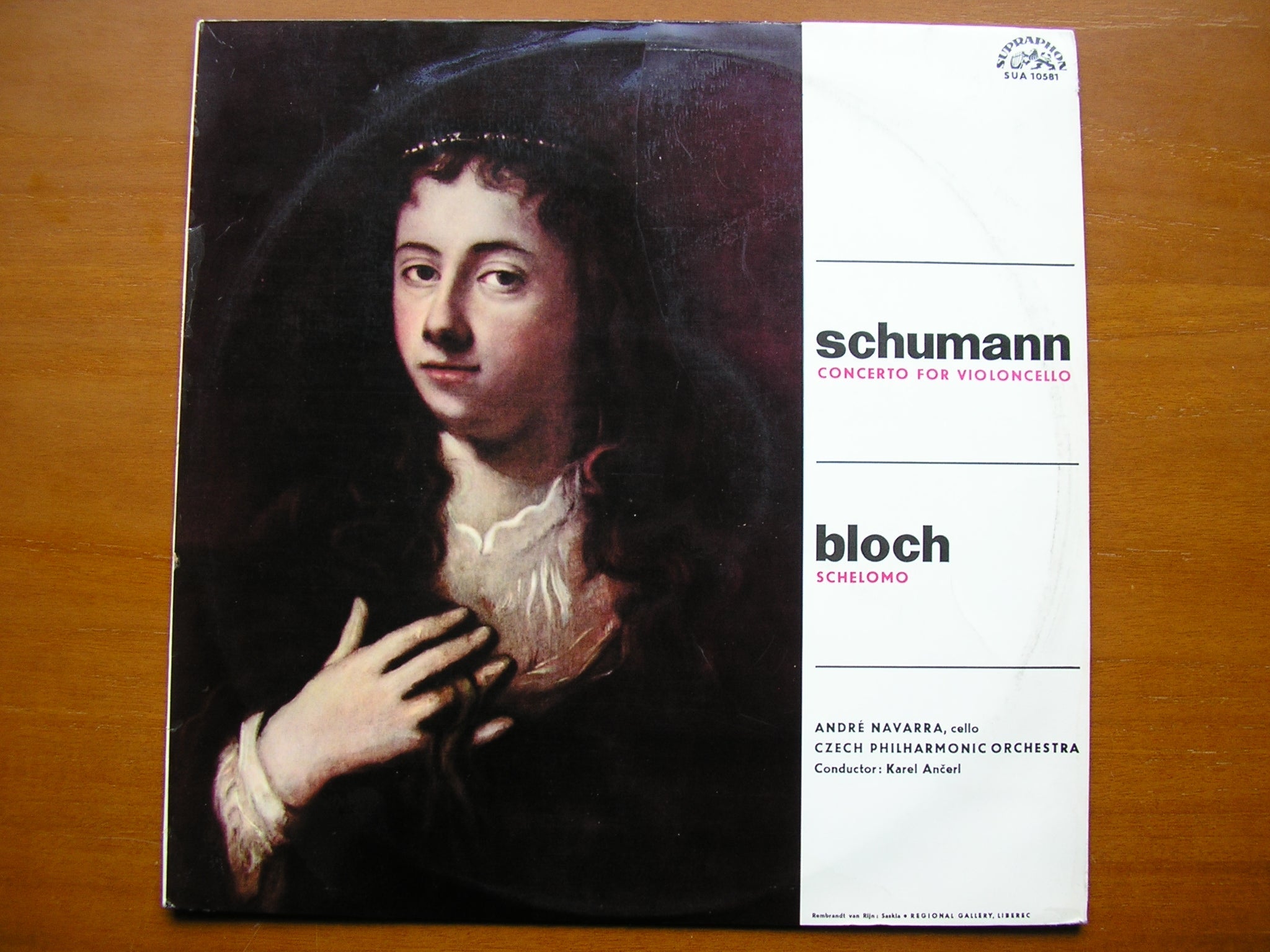 SCHUMANN: CELLO CONCERTO / BLOCH: SCHELOMO       NAVARRA / CZECH PHILHARMONIC / ANCERL     SUA ST 50581