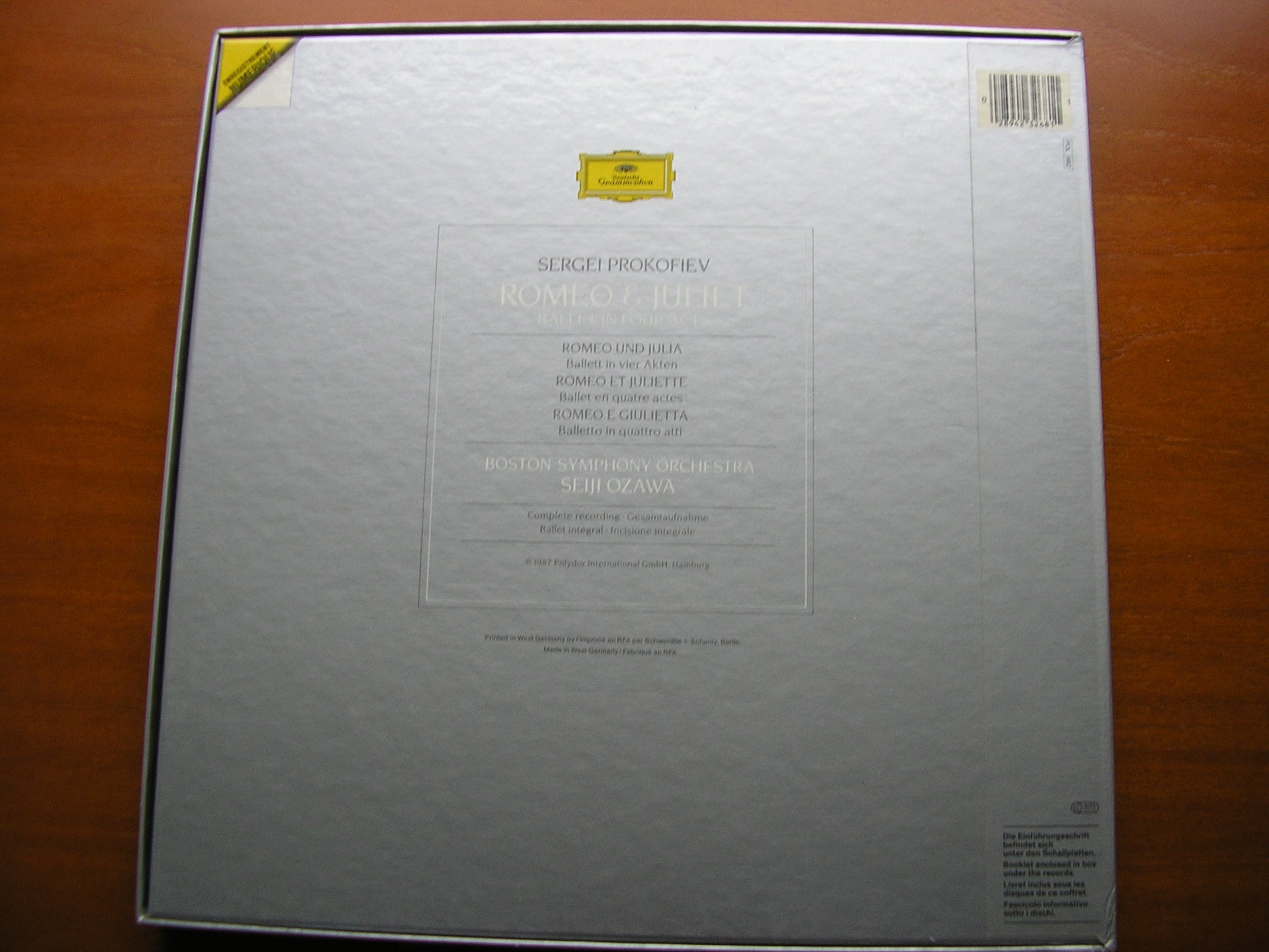 PROKOFIEV: ROMEO & JULIET  complete ballet        OZAWA / BOSTON SYMPHONY    3 LP     423 268