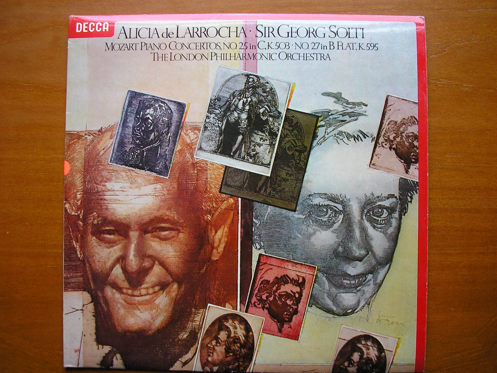 SXL 6887 MOZART: PIANO CONCERTOS Nos. 25 & 27 DE LARROCHA / LONDON PHILHARMONIC / SOLTI test pressing