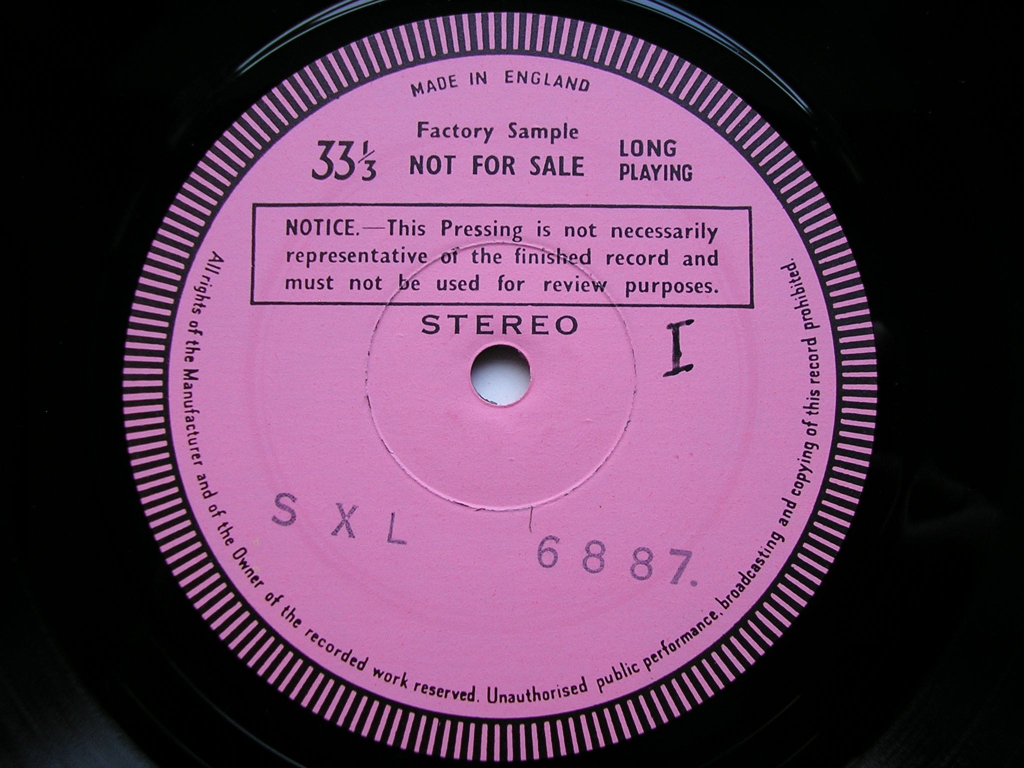 SXL 6887 MOZART: PIANO CONCERTOS Nos. 25 & 27 DE LARROCHA / LONDON PHILHARMONIC / SOLTI test pressing