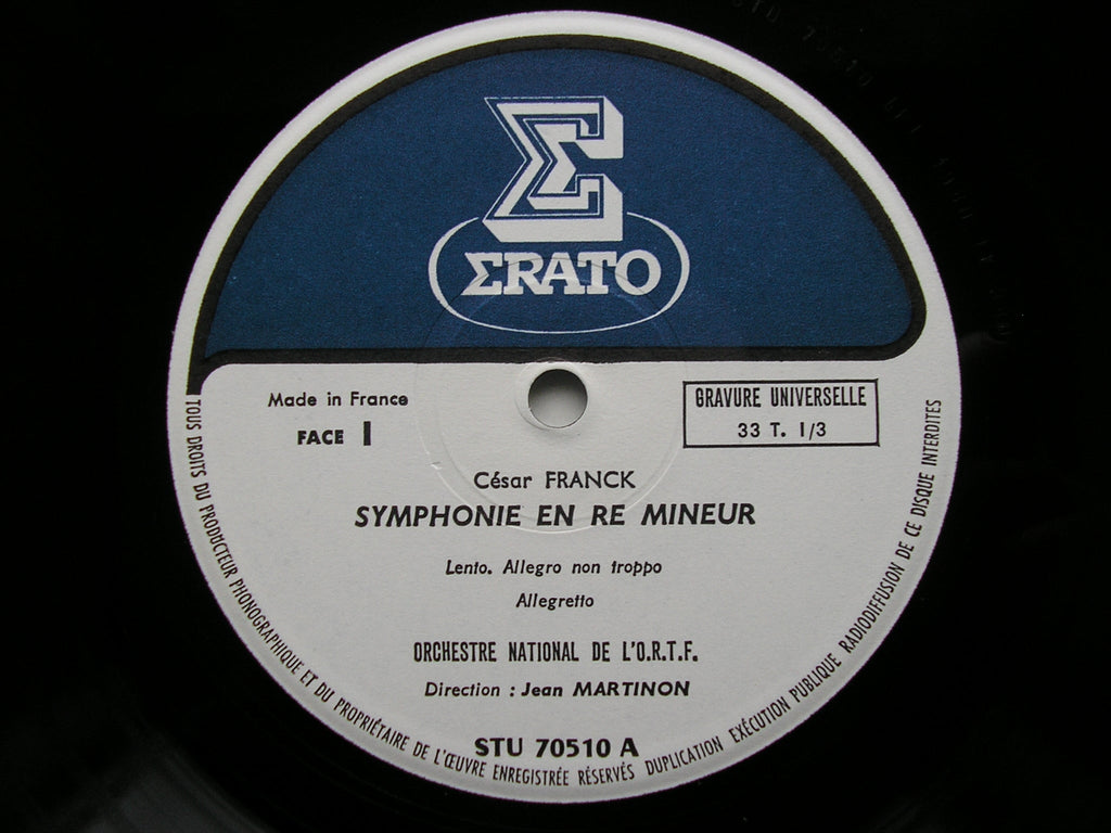 FRANCK: SYMPHONY / SYMPHONIC VARIATIONS   ENTREMONT / FNRO / MARTINON    STU 70510