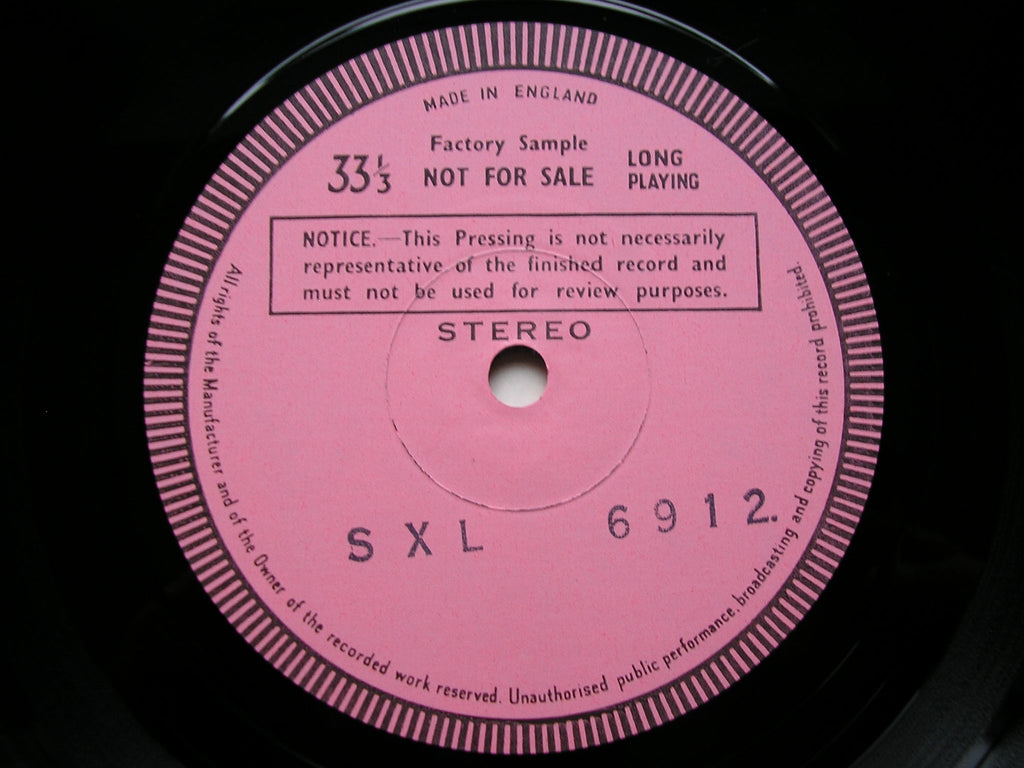 SXL 6912 SIBELIUS: PELLEAS & MELISANDE / THE TEMPEST STEIN / VIENNA PHILHARMONIC test pressing