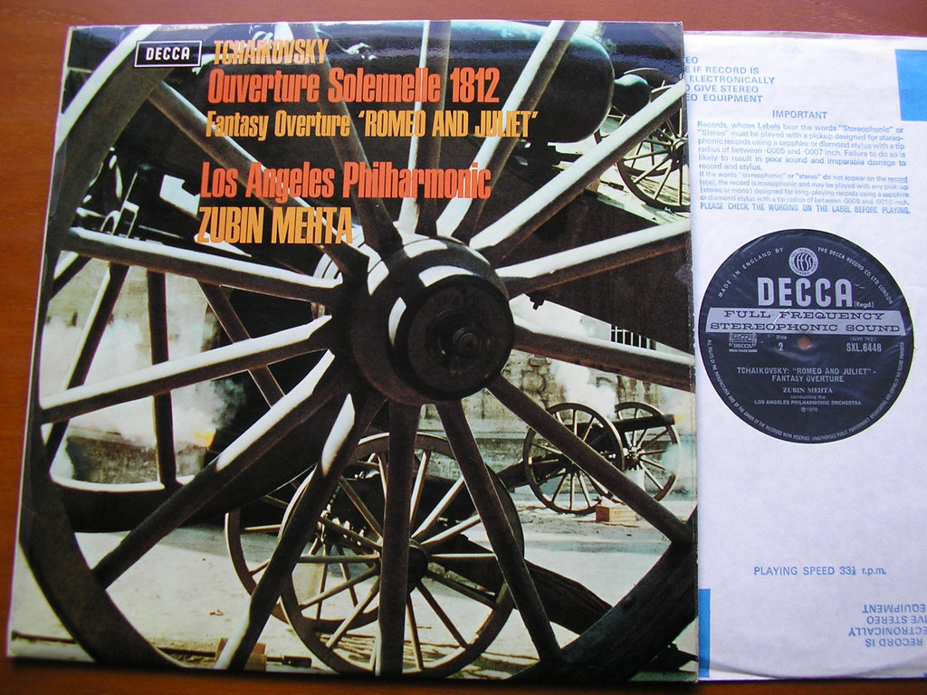 TCHAIKOVSKY: 1812 OVERTURE / ROMEO & JULIET    MEHTA / LOS ANGELES PHILHARMONIC     SXL 6448