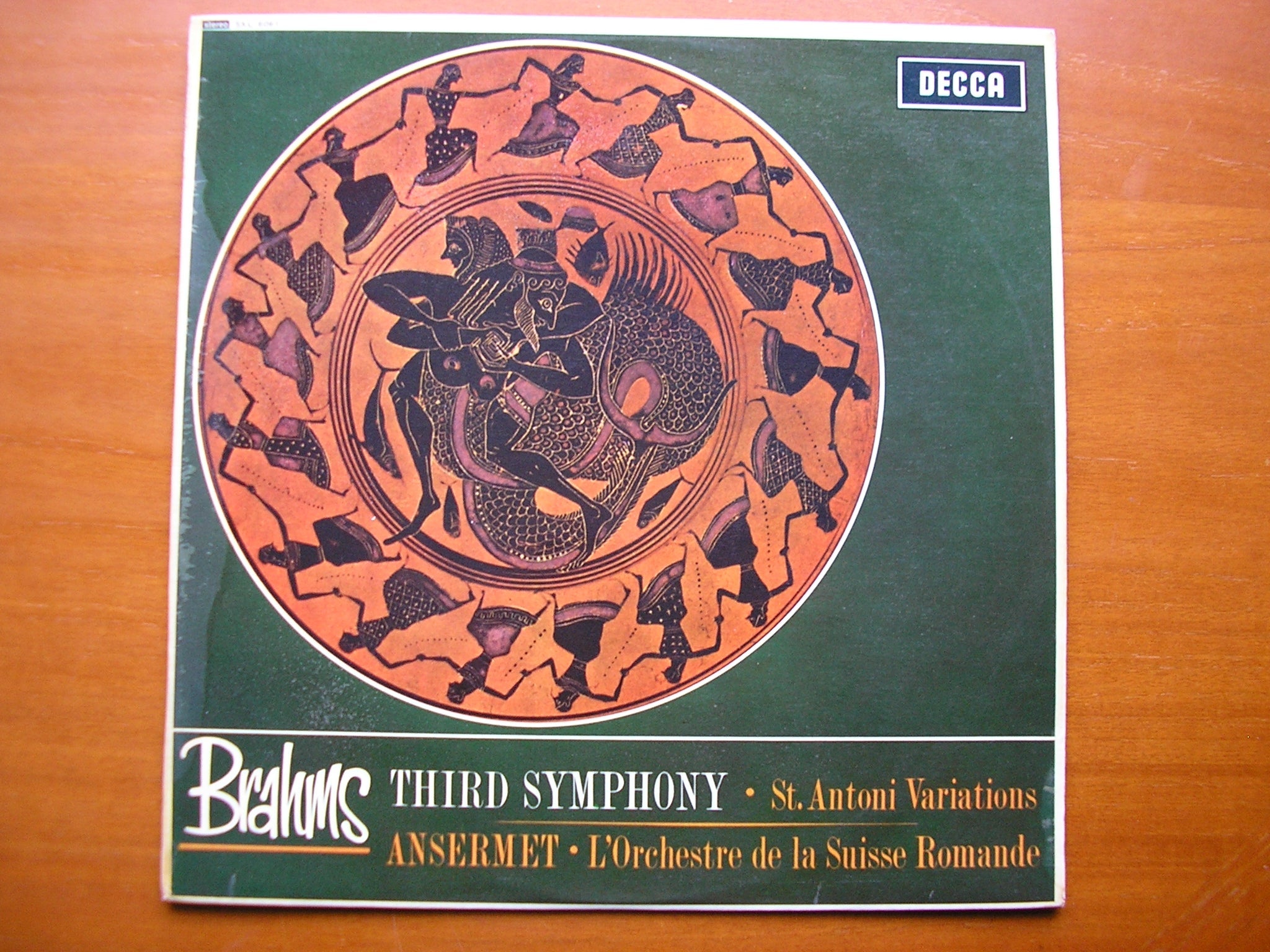 SXL 6061  BRAHMS: SYMPHONY No. 3 / HAYDN VARIATIONS      ANSERMET / SUISSE ROMANDE       ED1