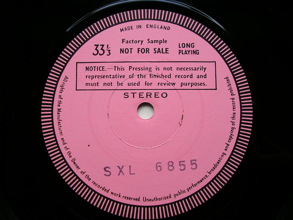SXL 6855 DEBUSSY: PIANO WORKS Volume 1 PASCAL ROGE test pressing