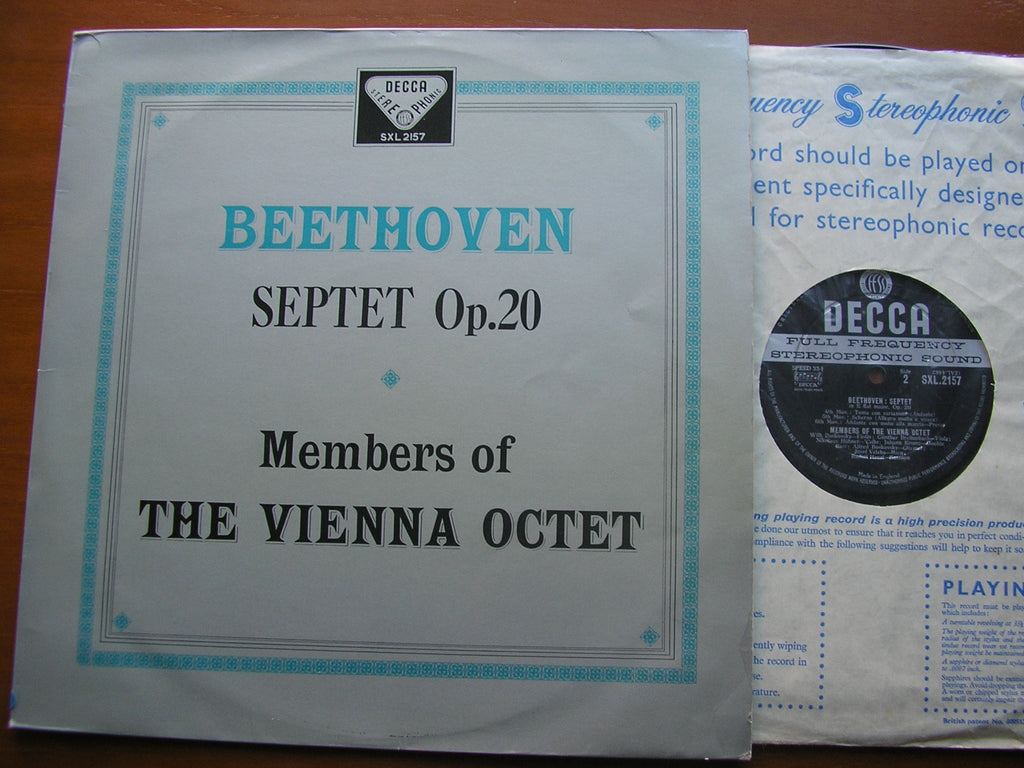 SXL 2157 BEETHOVEN: SEPTET IN E / MEMBERS OF THE VIENNA OCTET