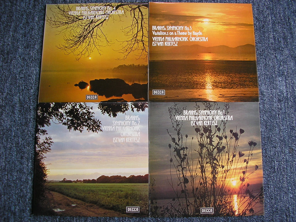 SXL 6675-78 BRAHMS: THE FOUR SYMPHONIES KERTESZ / VIENNA PHILHARMONIC 4LP