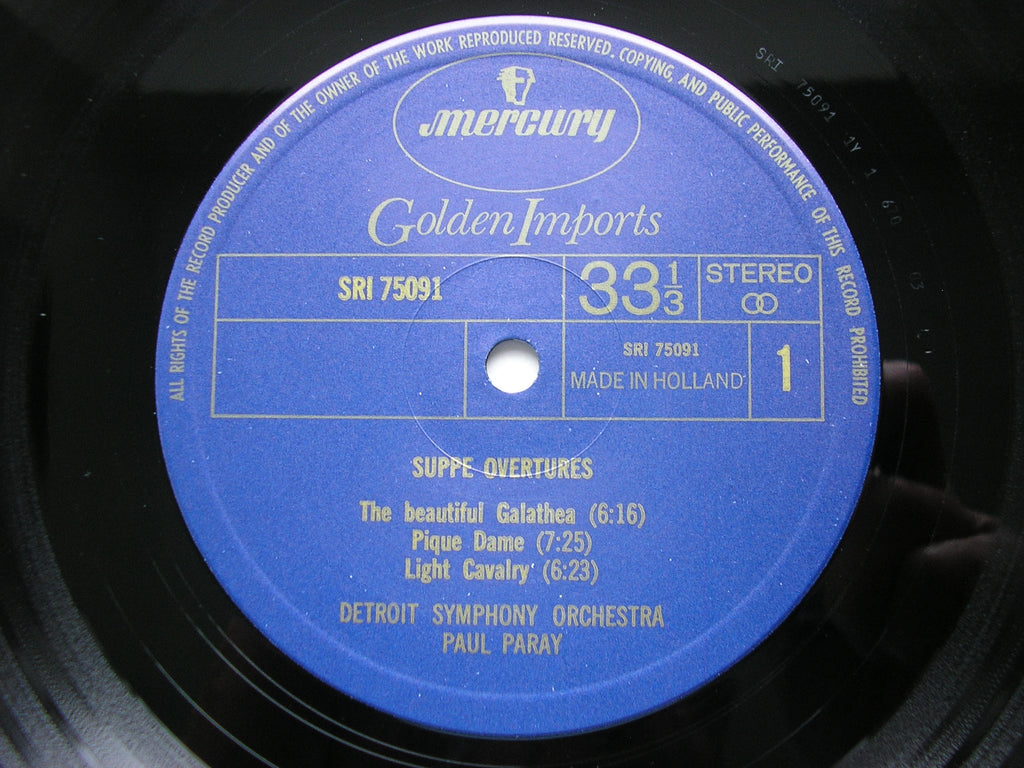 SUPPE: SIX OVERTURES    PARAY / DETROIT SYMPHONY   SRI 75091
