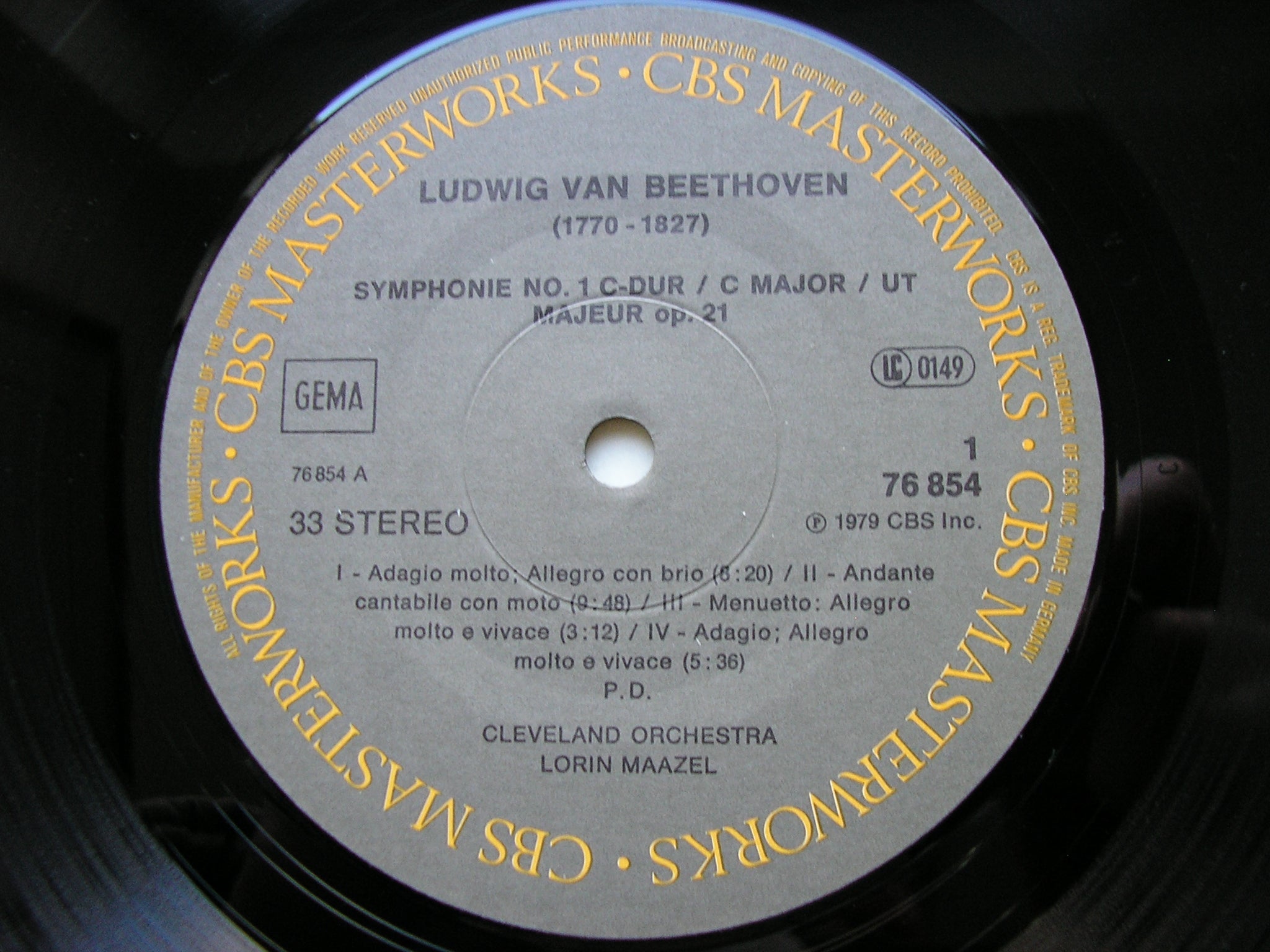 BEETHOVEN: SYMPHONIES Nos. 1 & 2    MAAZEL / CLEVELAND ORCHESTRA    76854