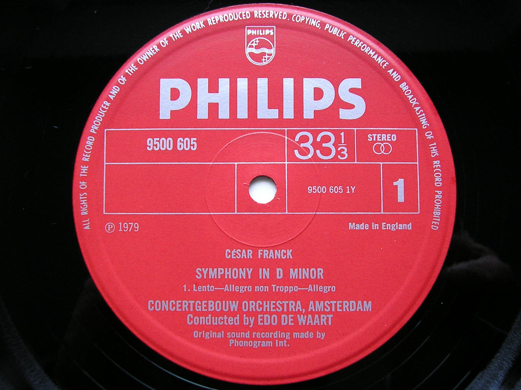 FRANCK: SYMPHONY       EDO DE WAART / CONCERTGEBOUW ORCHSTRA     9500 605