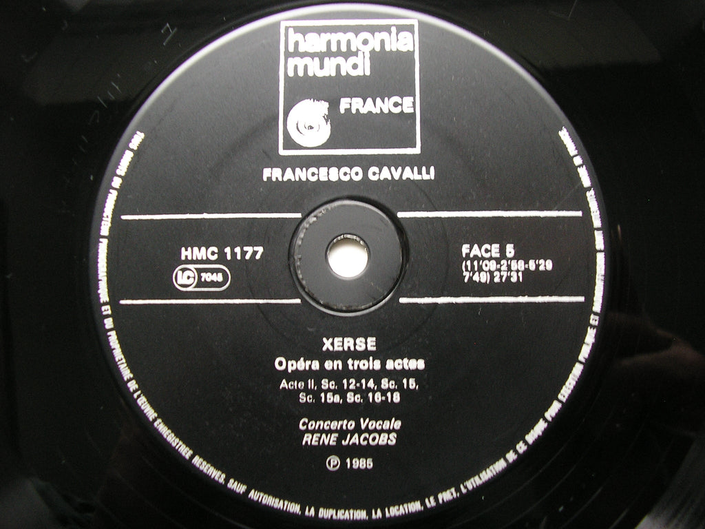 CAVALLI: XERXES       JACOBS / NELSON / GALL / POULENARD / DE MAY / ENSEMBLE INSTRUMENTAL / JACOBS     4LP     HMC 1175-78