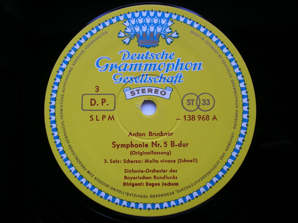 BRUCKNER: SYMPHONY No. 5      JOCHUM / BAVARIAN RADIO SYMPHONY     2LP       138 967 / 8