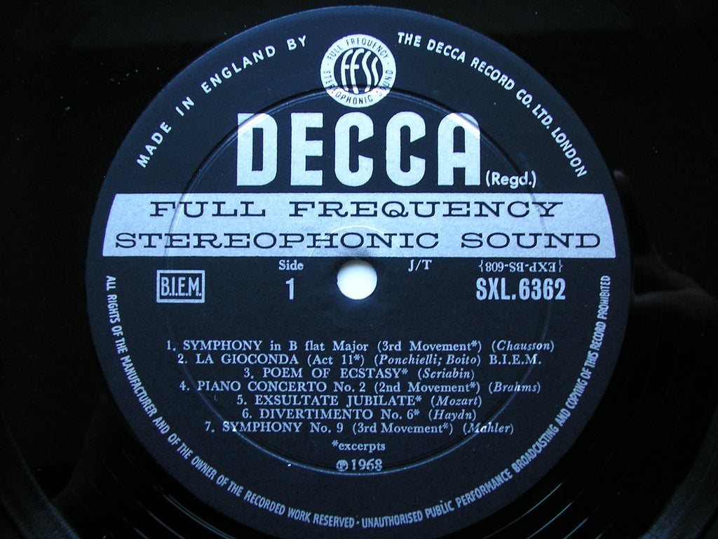 SXL 6362  DECCA STEREO SAMPLER 1968    ED2