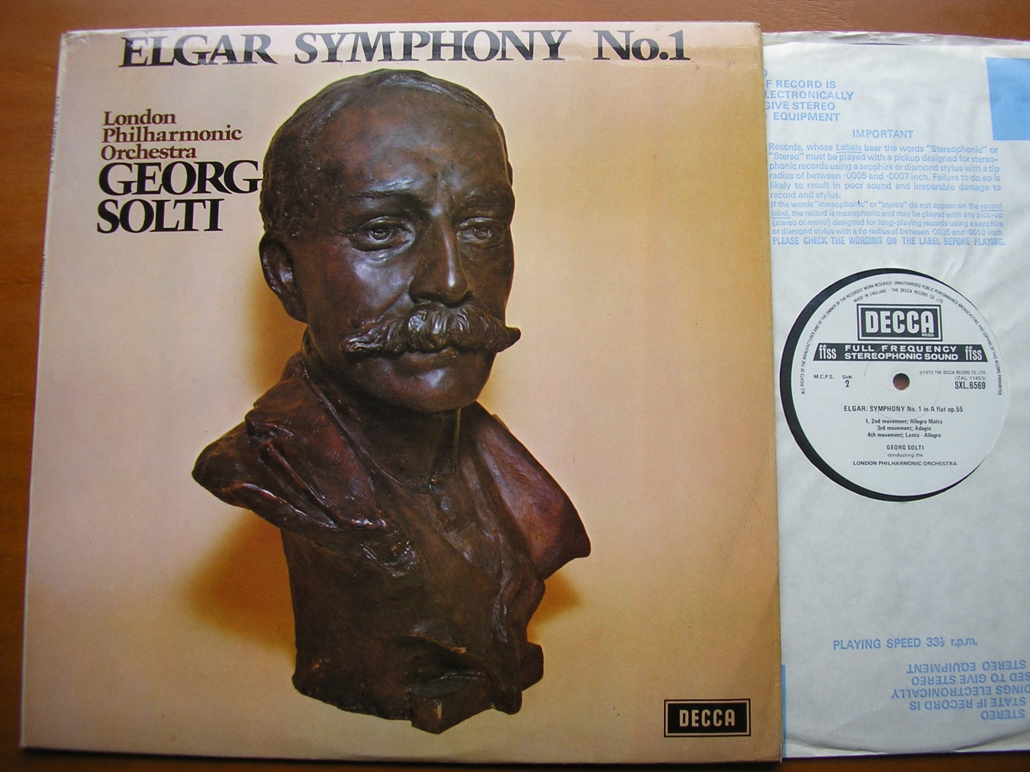 SXL 6569 ELGAR: SYMPHONY No. 1 SOLTI / LONDON PHILHARMONIC