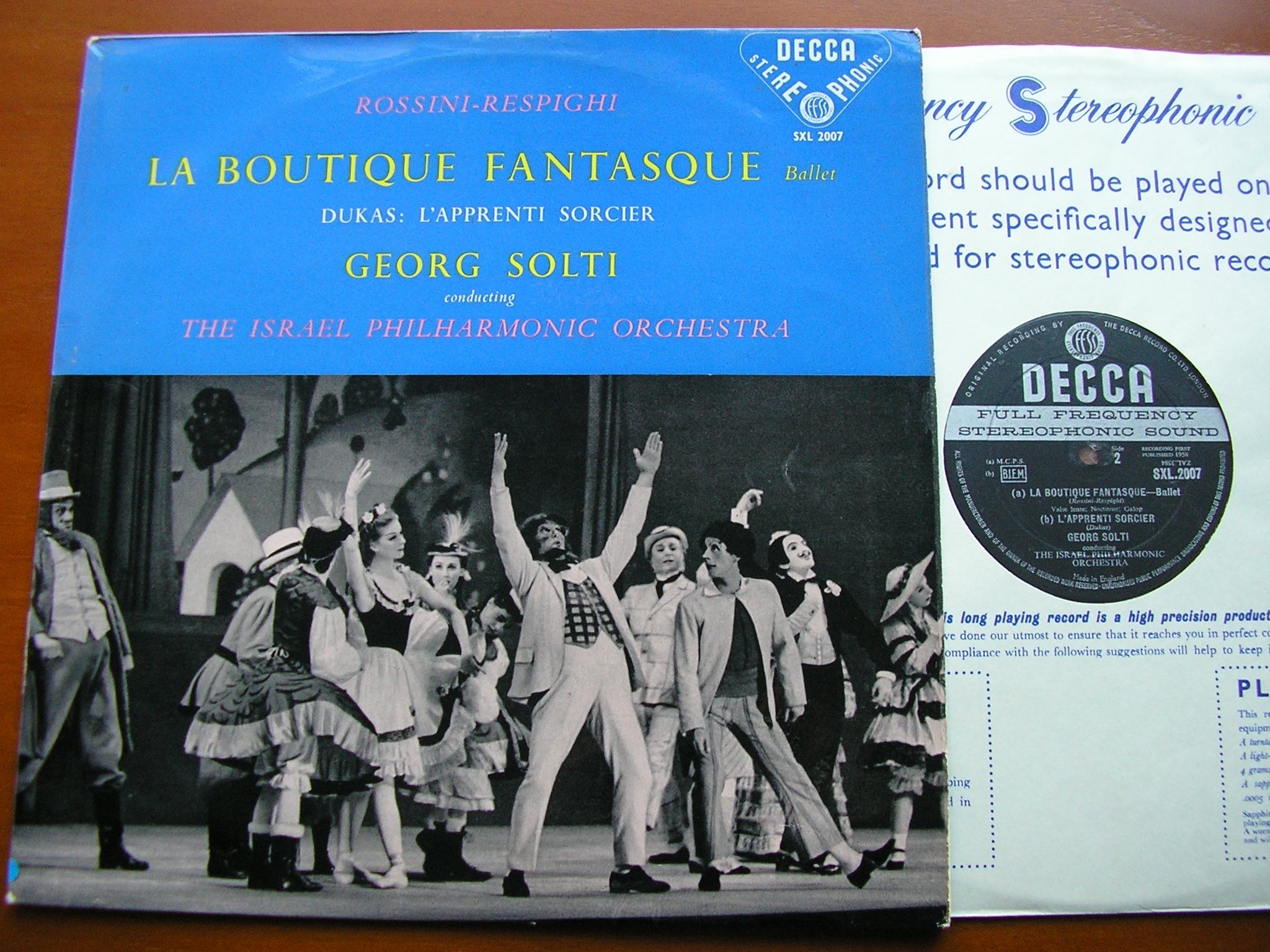 SXL 2007  ROSSINI - RESPIGHI: LA BOUTIQUE FANTASQUE / DUKAS: L'APPRENTI SORCIER      SOLTI / ISRAEL PHILHARMONIC    ED 1