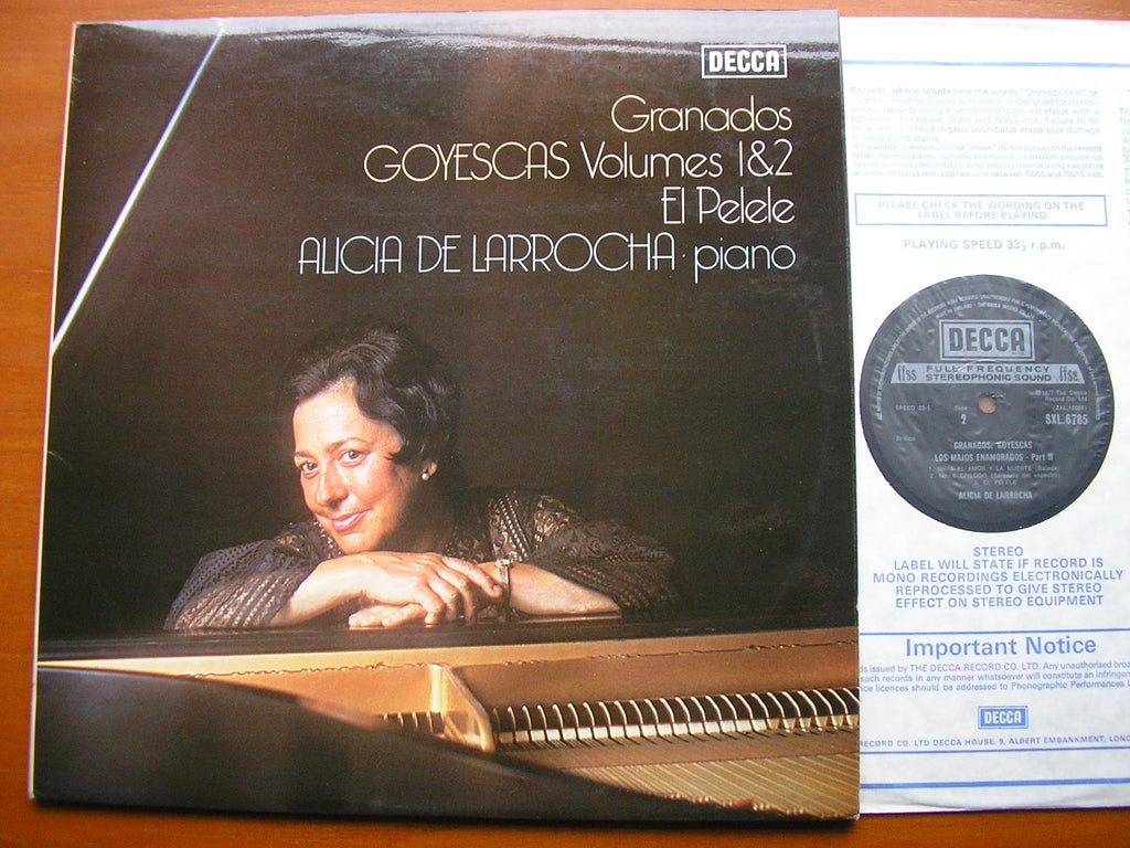 SXL 6785 GRANADOS: GOYESCAS VOL.1 & 2 / EL PELELE ALICA DE LARROCHA