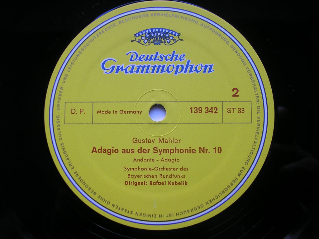 MAHLER: SYMPHONY No. 6 / Adagio from SYMPHONY No. 10    RAFAEL KUBELIK / BAVARIAN RADIO SYMPHONY   2707 037