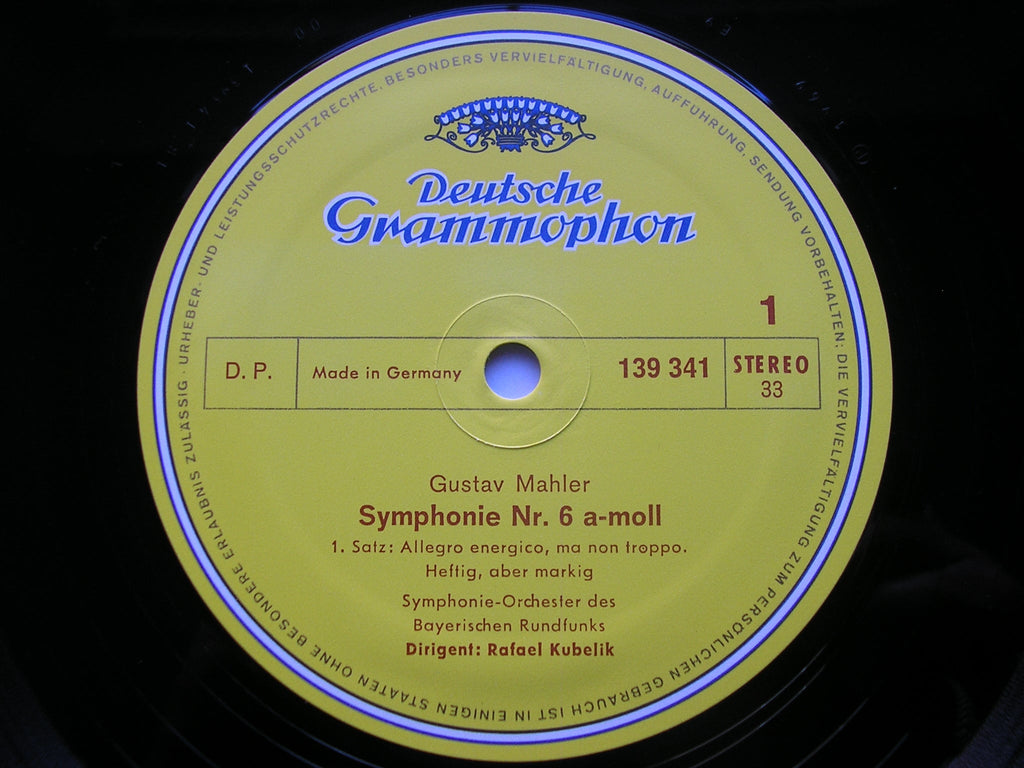 MAHLER: SYMPHONY No. 6 / Adagio from SYMPHONY No. 10    RAFAEL KUBELIK / BAVARIAN RADIO SYMPHONY   2707 037