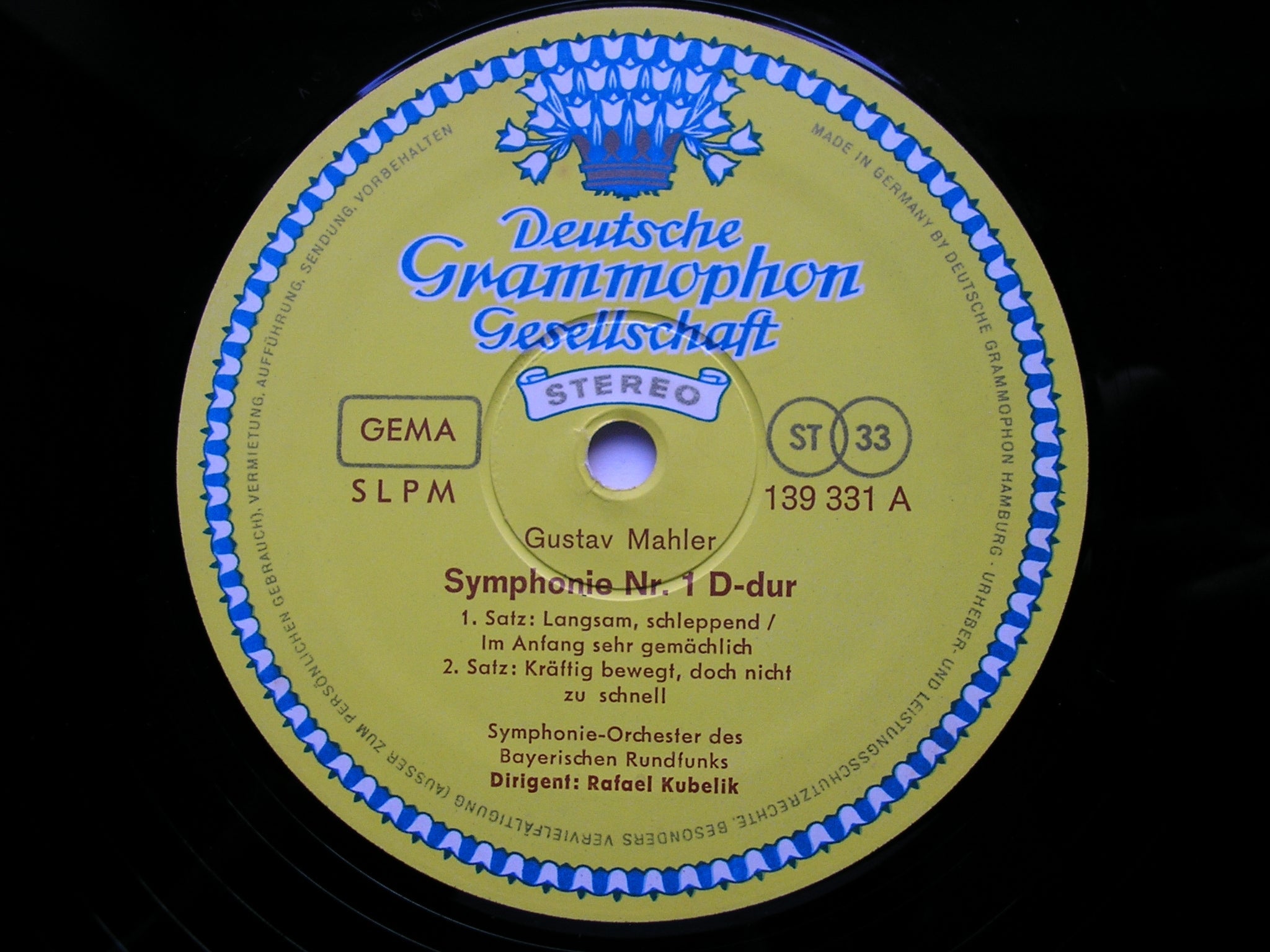 MAHLER: SYMPHONY No. 1      KUBELIK / BAVARIAN RADIO SYMPHONY    139 331
