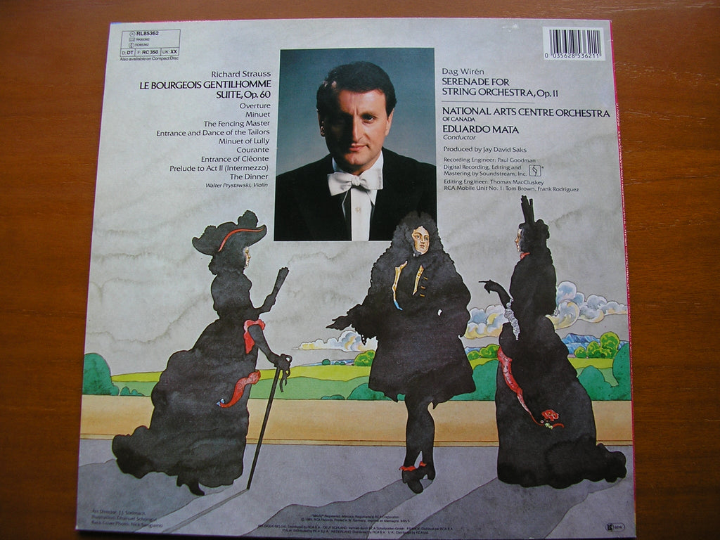 STRAUSS: LE BOURGEOIS GENTILHOMME / WIREN: SERENADE FOR STRINGS      MATA / NATIONAL ARTS CENTRE ORCHESTRA OF CANADA     RL85362