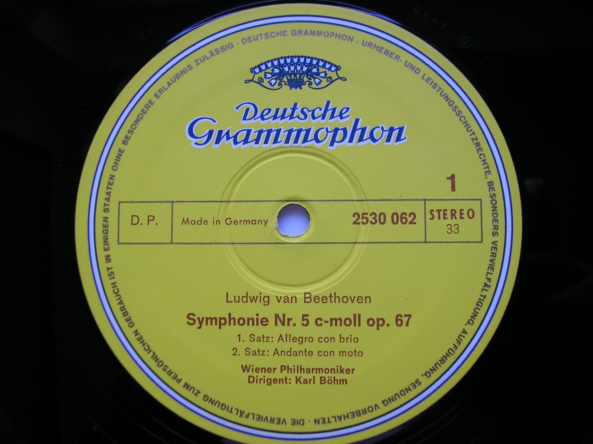 BEETHOVEN: SYMPHONY No. 5     BOHM / VIENNA PHILHARMONIC     2530 062