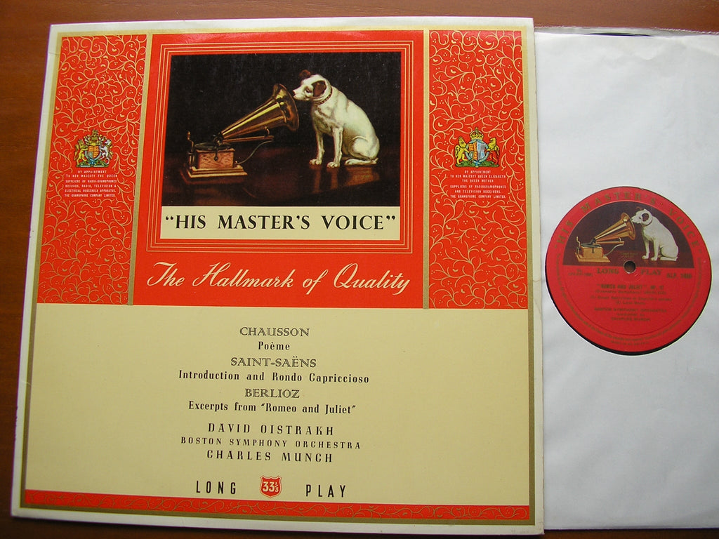 CHAUSSON: POEME / SAINT-SAENS: INTRODUCTION & RONDO CAPRICCIOSO     OISTRAKH / BOSTON SYMPHONY / MUNCH   ALP 1460