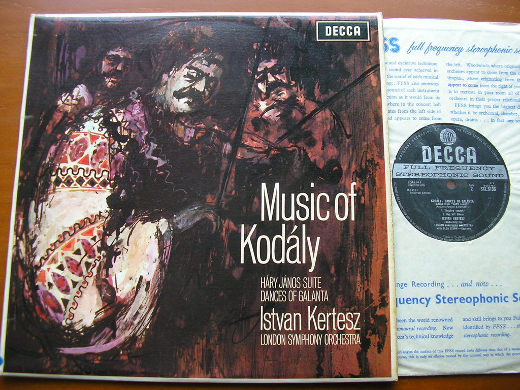 SXL 6136 KODALY: HARY JANOS Suite / DANCES OF GALANTA KERTESZ / LONDON SYMPHONY