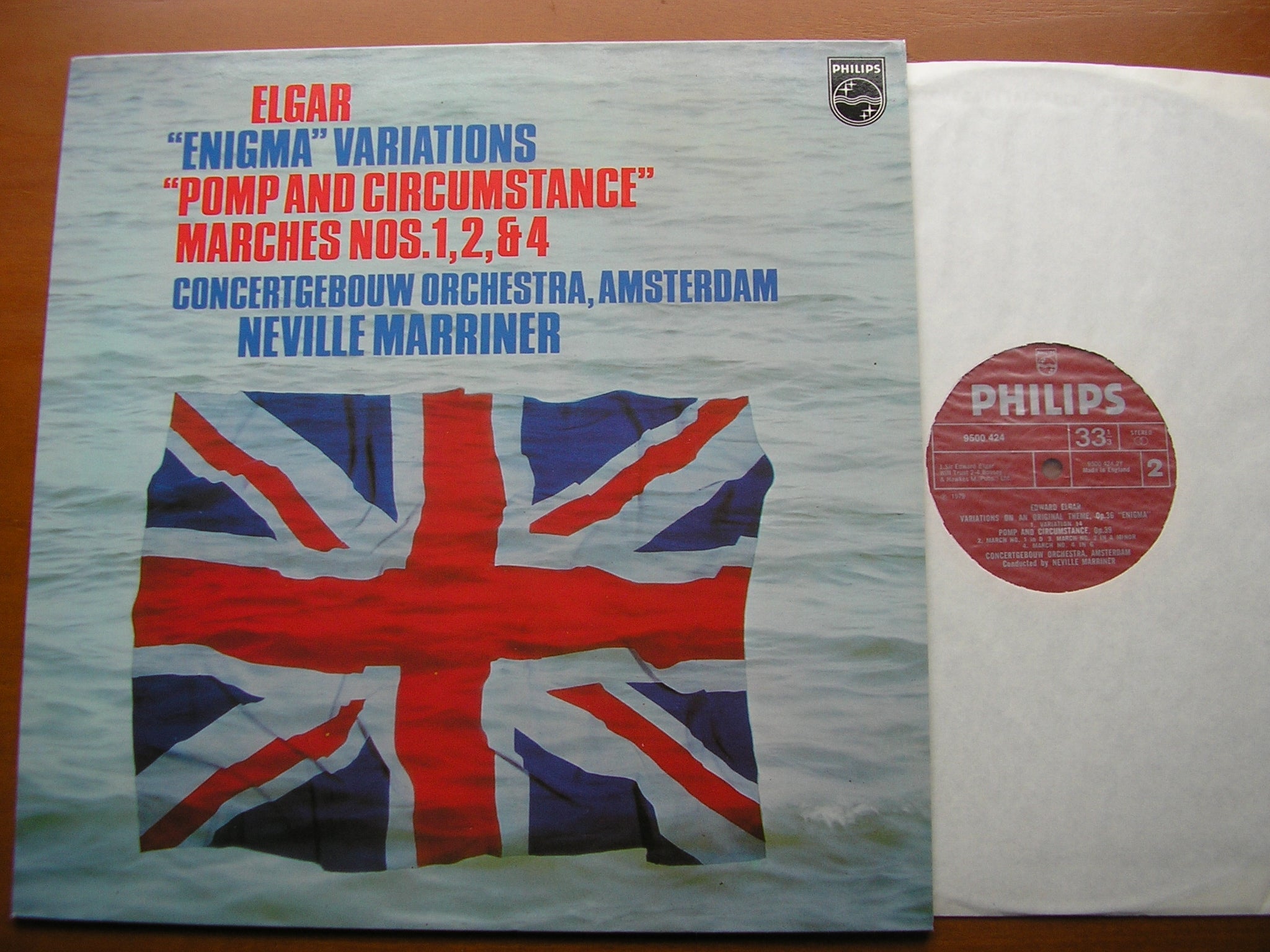 ELGAR: ENIGMA VARIATIONS / POMP & CIRCUMSTANCE MARCHES Nos. 1 / 2 / 4     MARRINER / CONCERTGEBOUW ORCHESTRA    9500 424