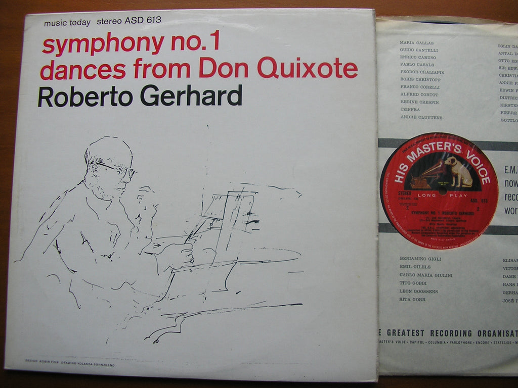 GERHARD: SYMPHONY No.1 / DANCES from DON QUIXOTE    DORATI / BBC SYMPHONY   ASD 613