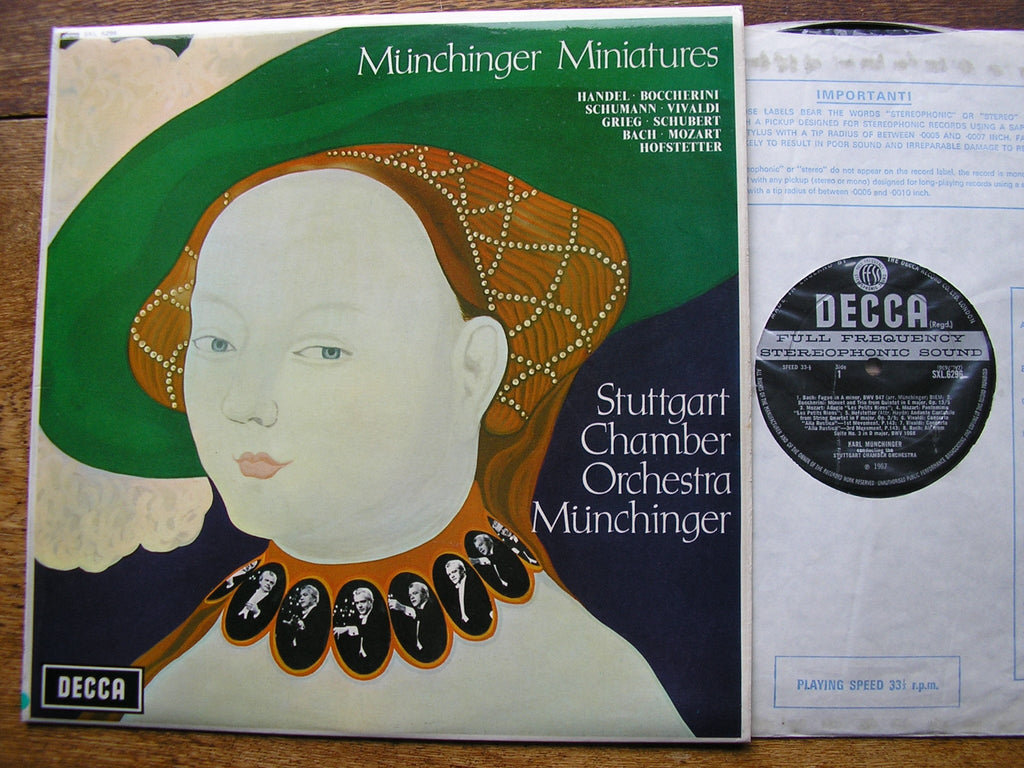 SXL 6296 MUNCHINGER MINIATURES KARL MUNCHINGER / STUTTGART CHAMBER ORCHESTRA