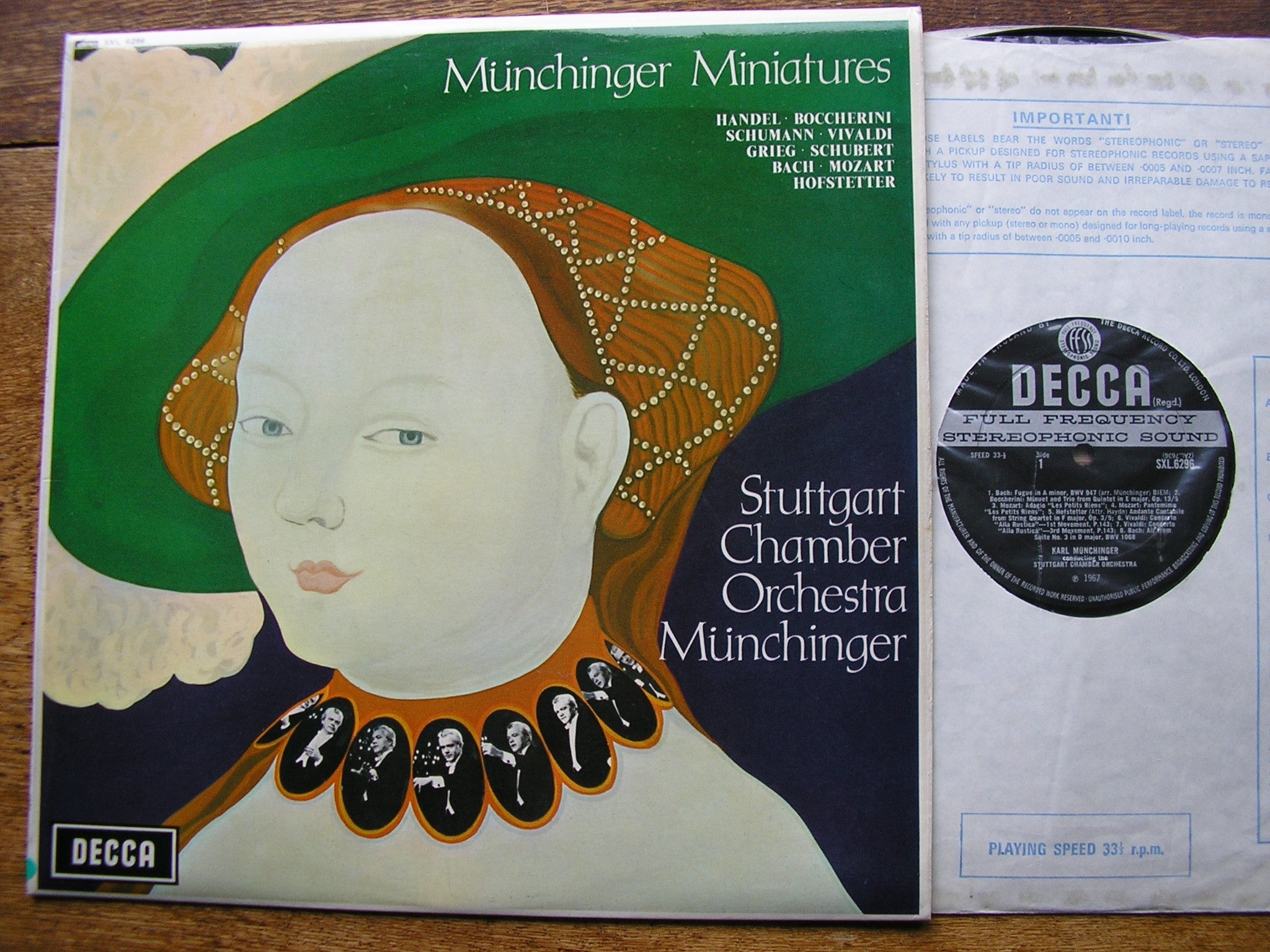 SXL 6296 MUNCHINGER MINIATURES KARL MUNCHINGER / STUTTGART CHAMBER ORCHESTRA
