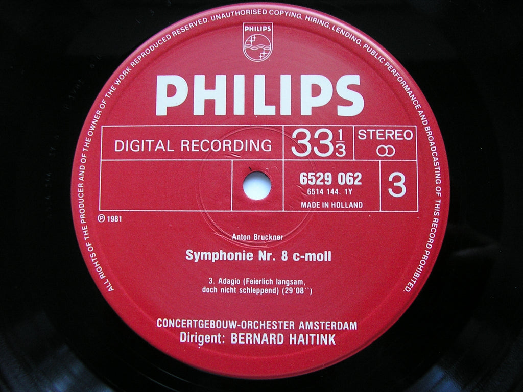 BRUCKNER: SYMPHONIES Nos. 8 & 9      HAITINK / CONCERTGEBOUW ORCHESTRA     6725 014