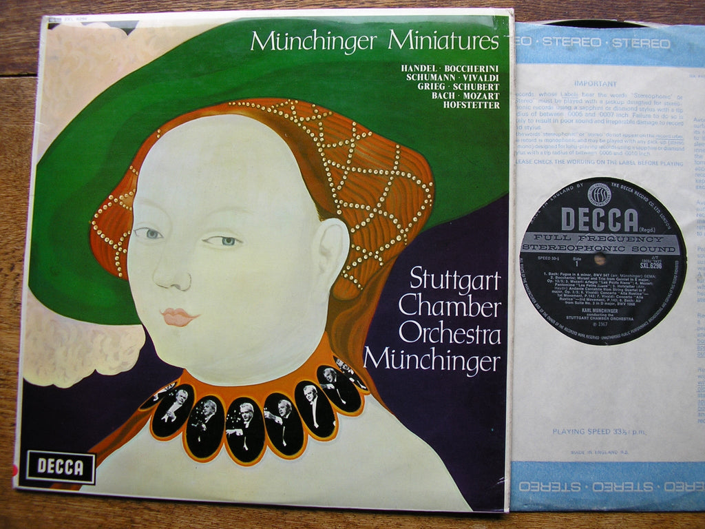 SXL 6296 MUNCHINGER MINIATURES KARL MUNCHINGER / STUTTGART CHAMBER ORCHESTRA