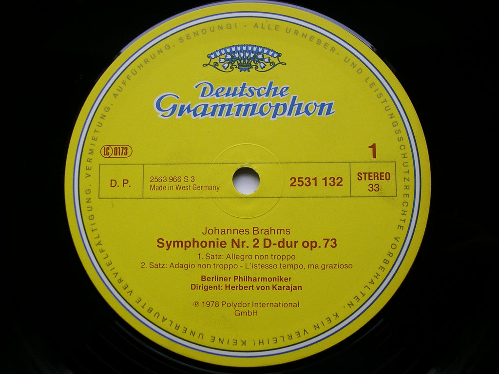 BRAHMS: THE FOUR SYMPHONIES   KARAJAN / BERLIN PHILHARMONIC   2531 131 - 134