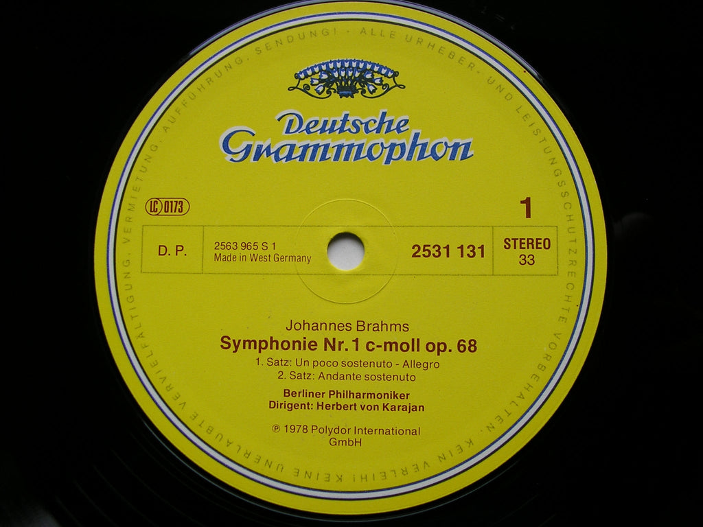 BRAHMS: THE FOUR SYMPHONIES   KARAJAN / BERLIN PHILHARMONIC   2531 131 - 134