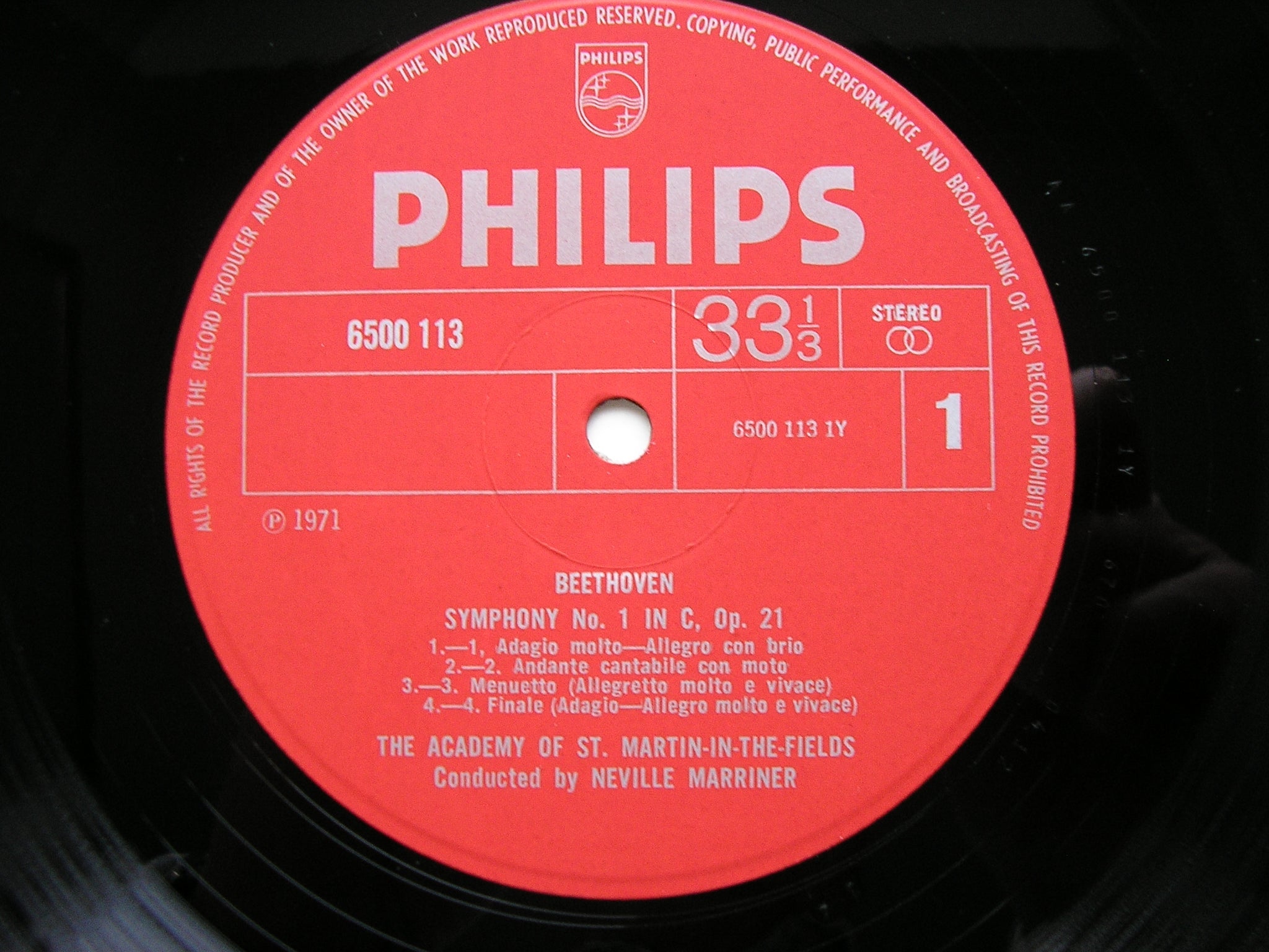 BEETHOVEN: SYMPHONIES Nos. 1 & 2   MARRINER / ASMIF     6500 113